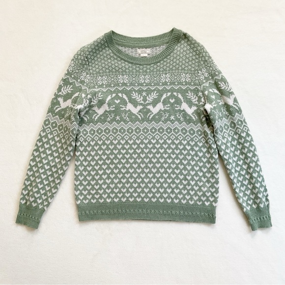 Fat Face Sweaters - Fat Face Felicity Fox Wool Blend Fairisle Jumper Pullover Sweater Fair Isle